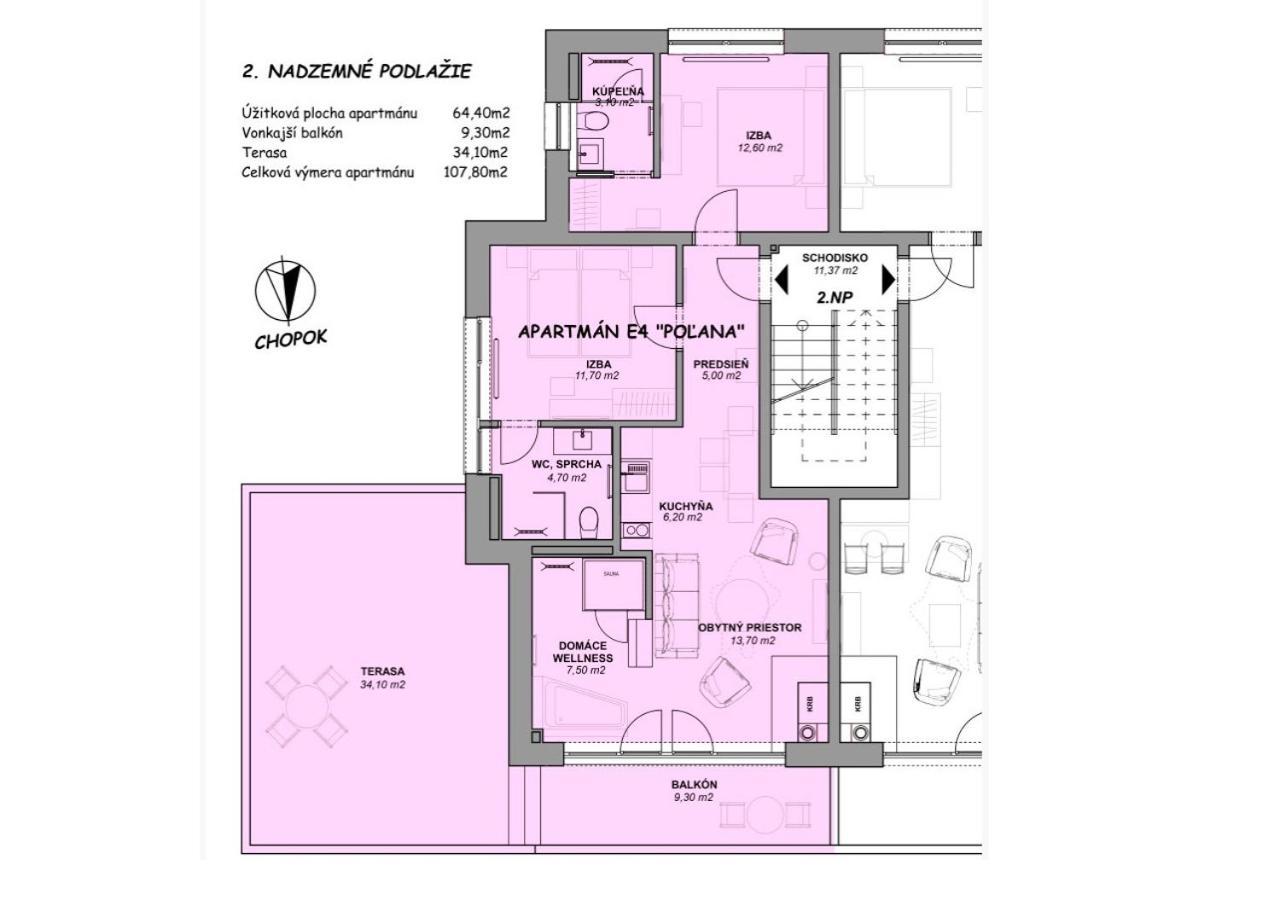Apartman Polana Demänovská Dolina Eksteriør bilde